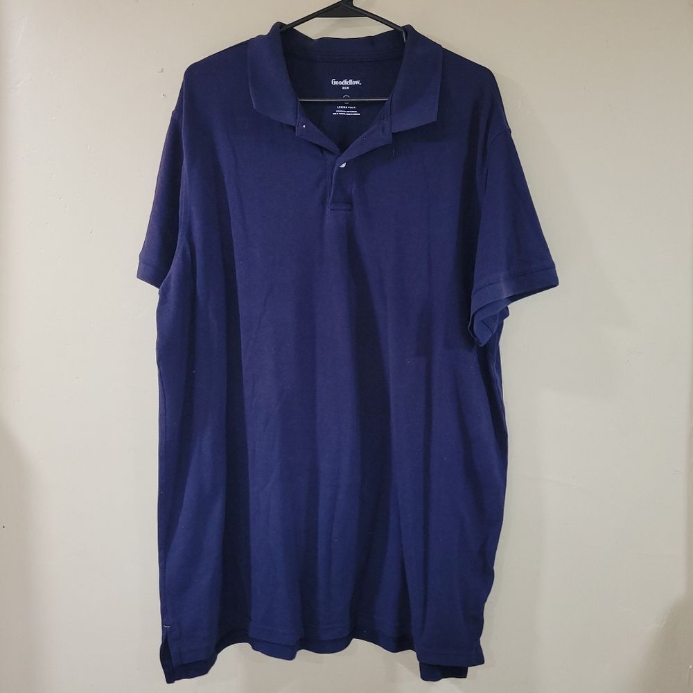 Goodfellow & Co Size XXL Men's Blue Polo Shirt